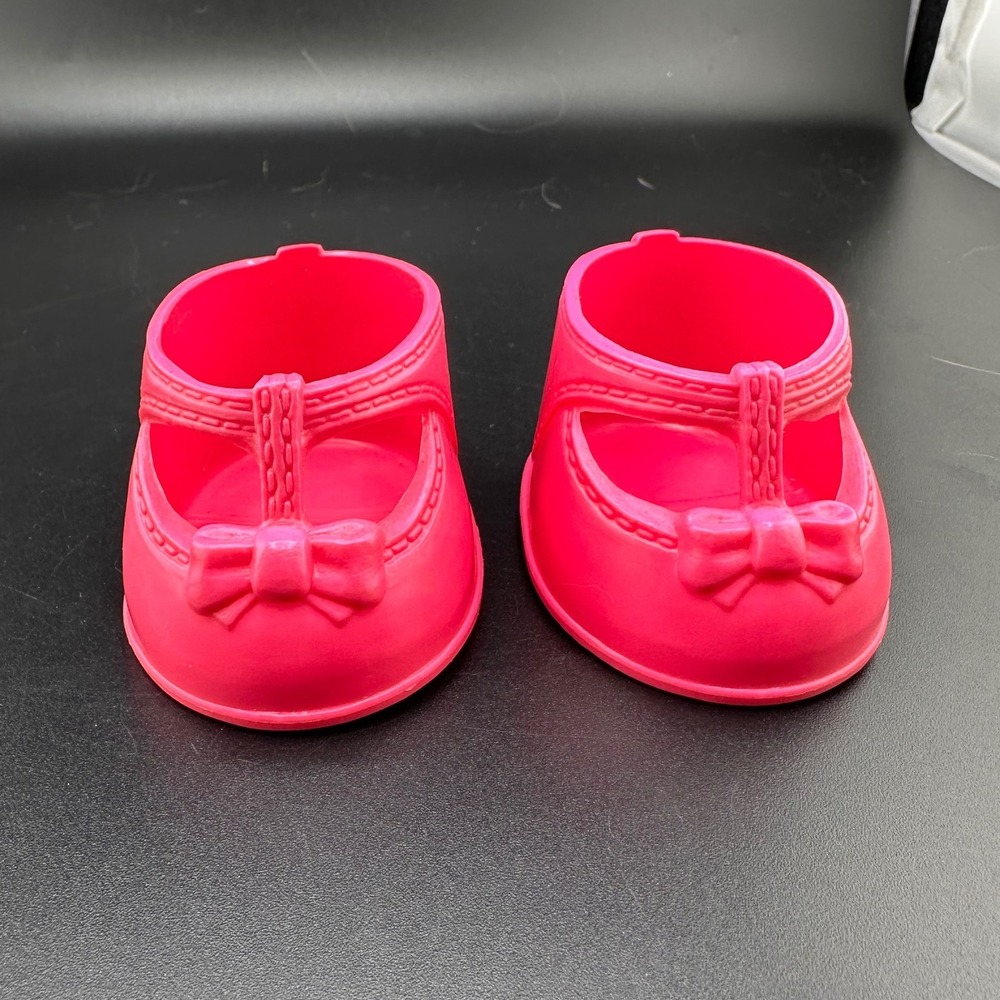Cabbage Patch Kids Bright Pink doll Shoes Ankle Straps 2004 Vtg sandals